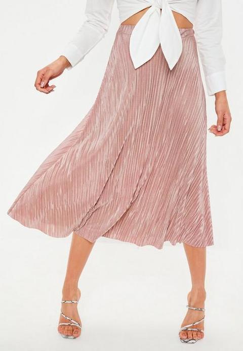 Rose plisse a on sale line midi skirt