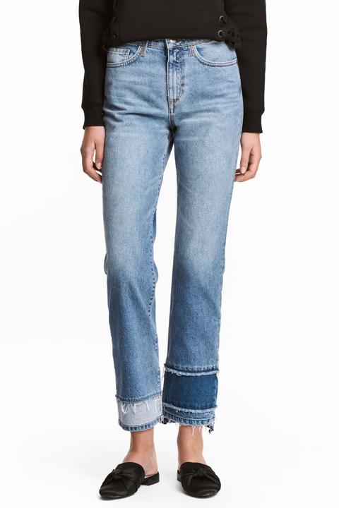 Straight High Cropped Jeans