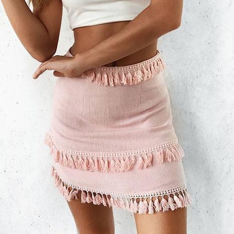 ghita tassels skirt