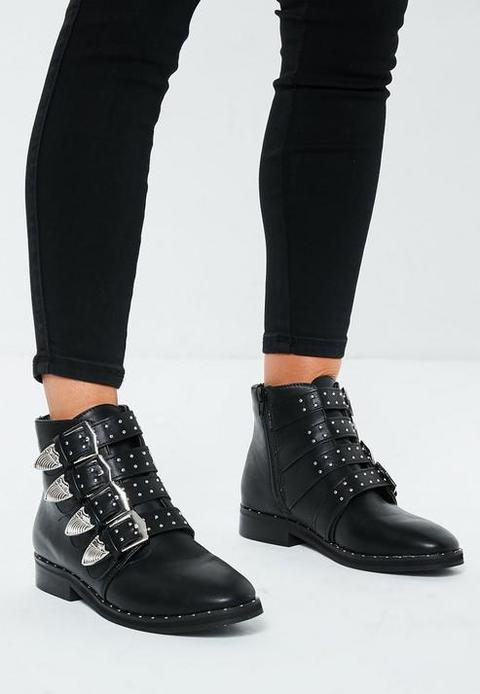 black western buckle boots