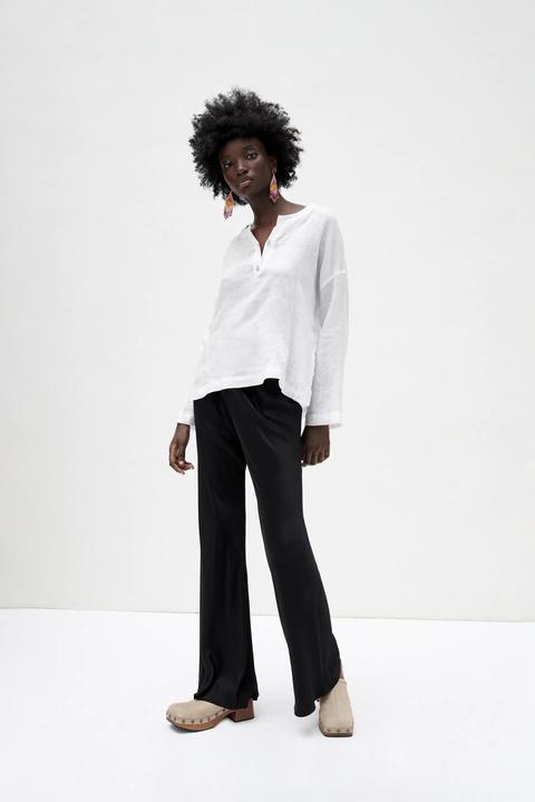 Pantalon Satiné Flare