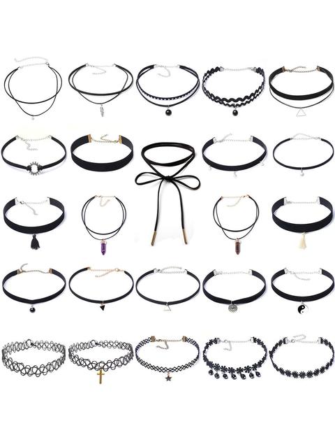 Juego De Choker Negro