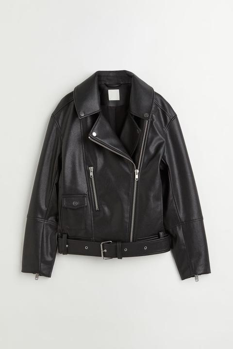 Cazadora Biker - Negro