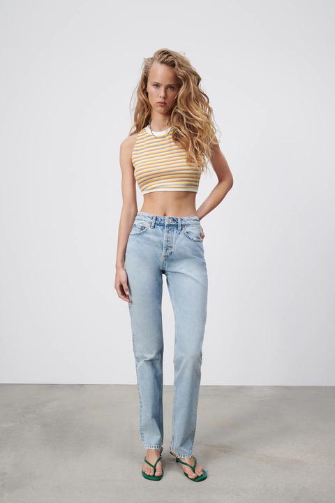 Jeans Mid Rise Straight