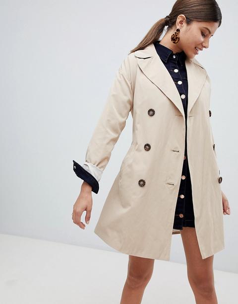 Missguided - Klassischer Trenchcoat - Beige