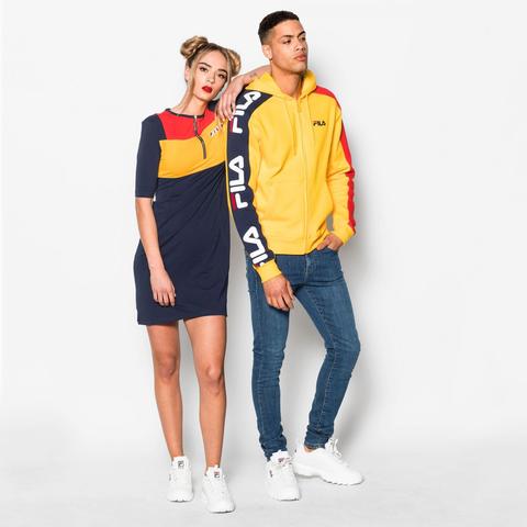 yellow fila dress