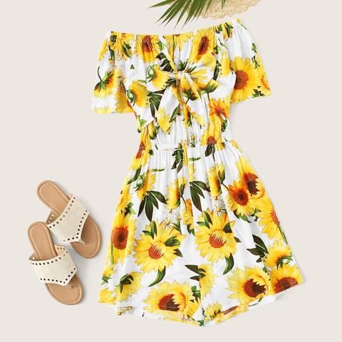 shein sunflower dress