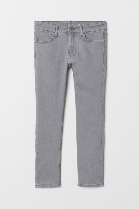 H & M - Skinny Fit Jeans - Grigio