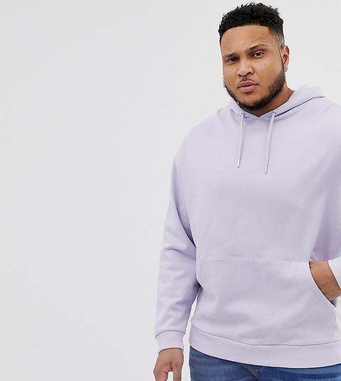 Asos Design Plus - Oversize-kapuzenpullover In Lila - Violett