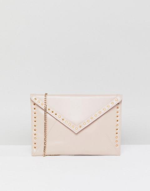 Carvela - Pochette A Battente Con Borchie - Beige