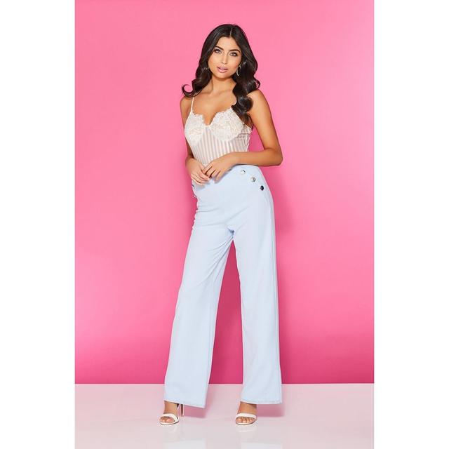 Light Blue High Waisted Palazzo 