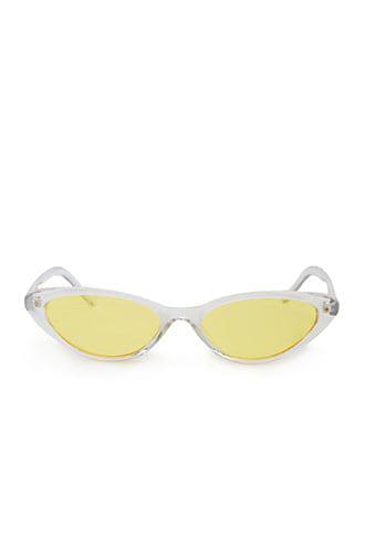Forever 21 Tinted Cat Eye Sunglasses Clear Yellow From Forever