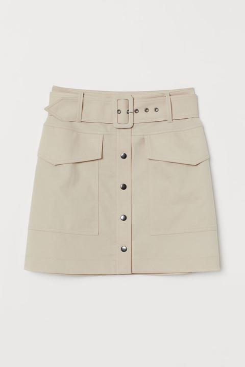 H & M - Gonna Utility - Beige