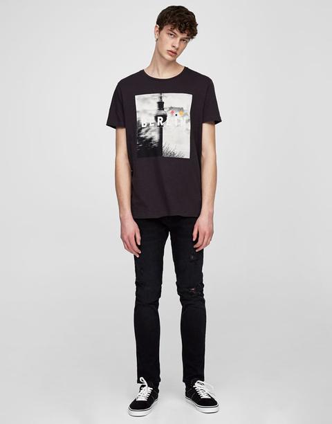 Jeans Skinny Fit Negro