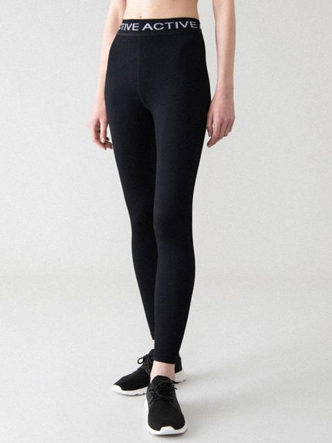 Legging Deportivo De Canalé Con Texto