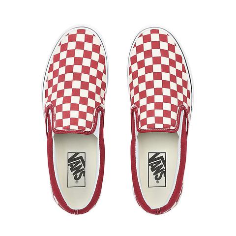 vans slip on rumba red