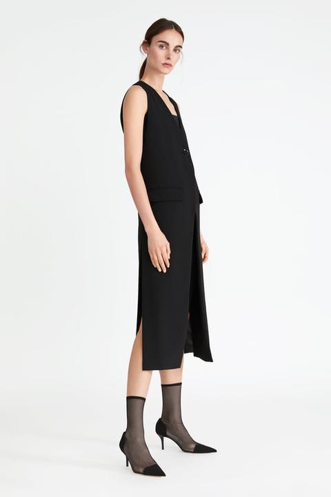 Botín Tacón Calcetín Rejilla de Zara en 21 Buttons