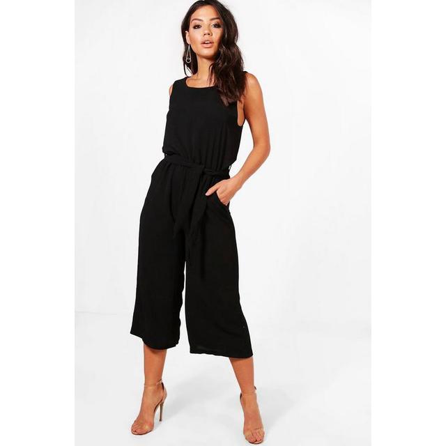 ladies black culotte jumpsuit