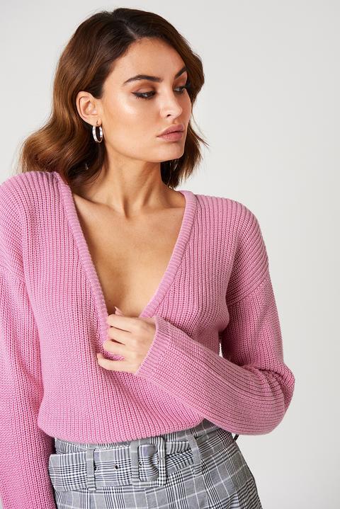 Deep V-neck Sweater