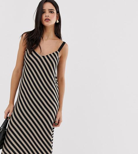 Stradivarius Diagonal Stripe Dress