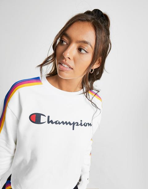 white champion crop sweatshirt