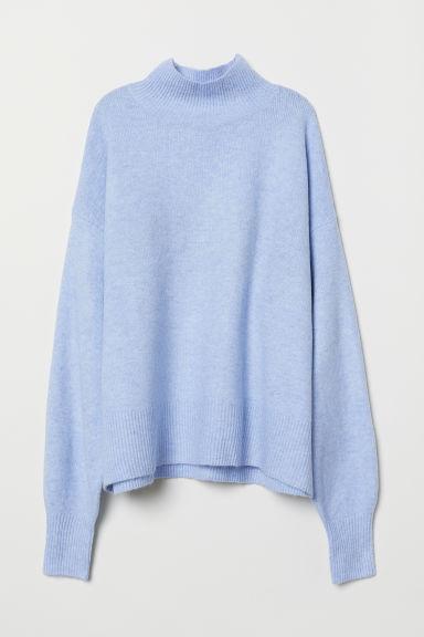 H & M - Pullover Con Colletto - Blu