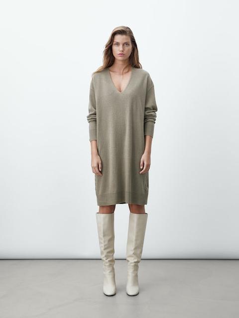 Vestido De Punto Lana Cashmere