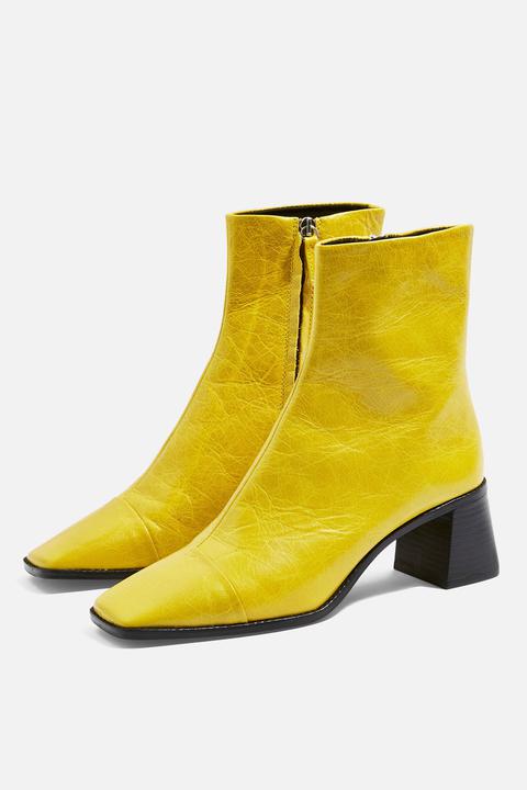 Womens Muriel Mid Boots - Yellow, Yellow