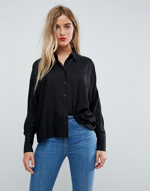 Asos - Camicia Casual Corta - Nero