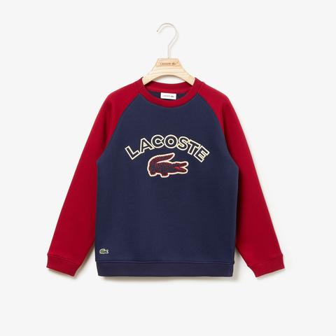 Sudadera De Niño En Felpa Color Block Con Parche De Cocodrilo