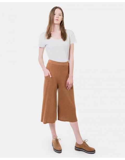 Pantalón Culotte Con Bolsillos