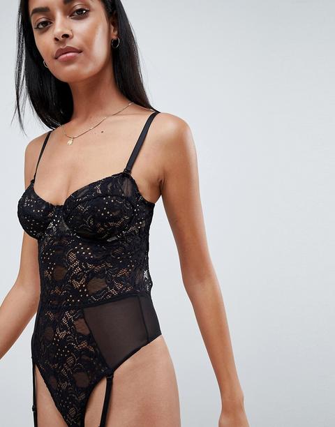 lace underwire bodysuit