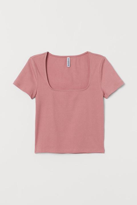 Short Jersey Top - Pink