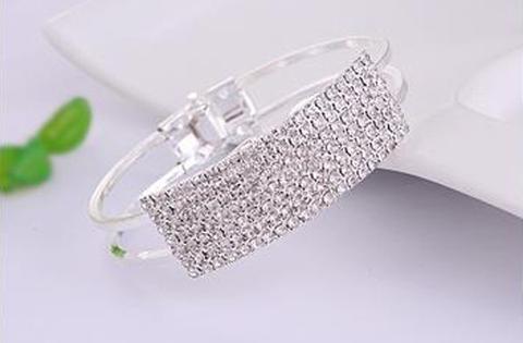 Bracciali Lega Del Rhinestone Di Modo Argento