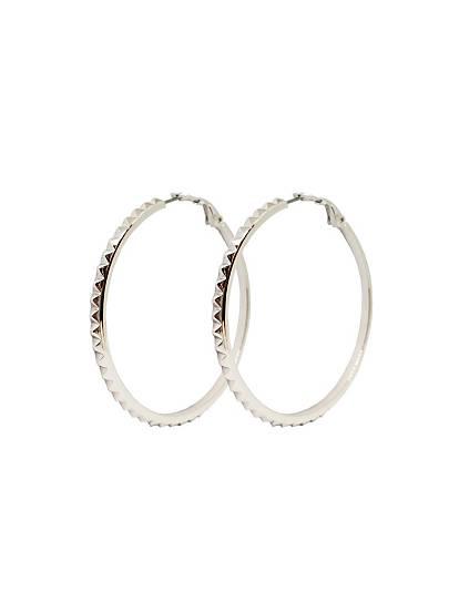 Pendientes Tachuelas Hoops