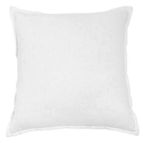 Coussin En Lin Lavé Blanc 45x45