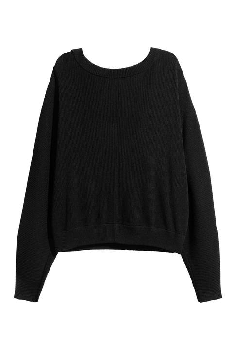 Pullover In Maglia A Costine