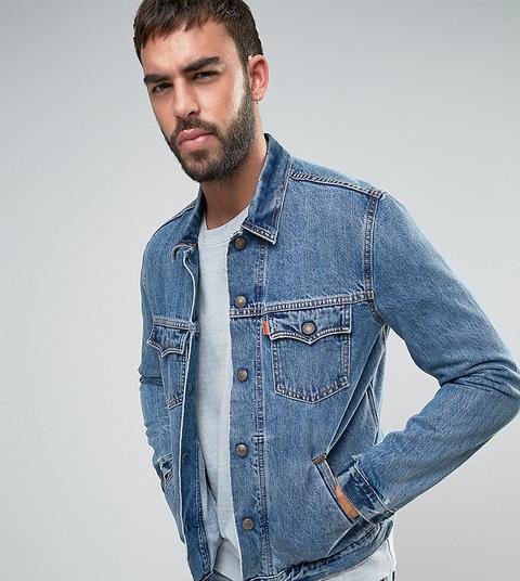 Levis Orange Tab - Giacca Trucker Di Jeans Lavaggio Garrett - Blu