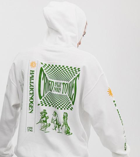 crooked tongues oversized hoodie