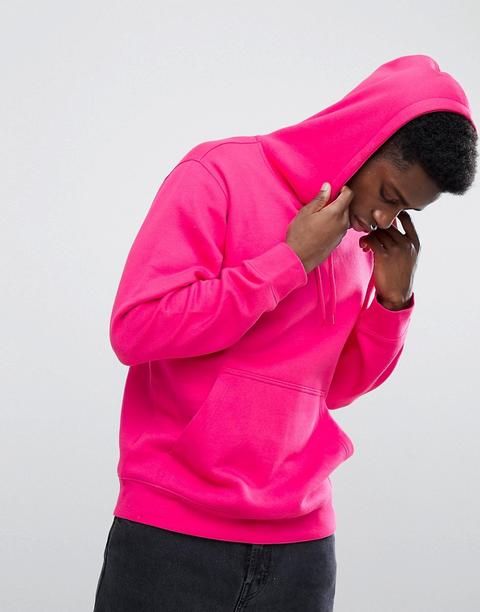 Sudadera Con Capucha Rosa Hawk De Weekday