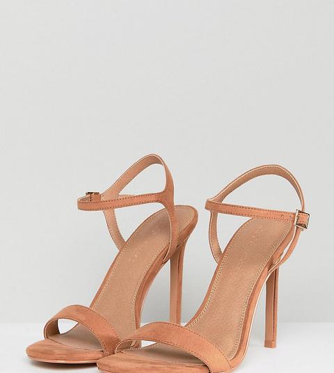 Asos Design Hands Down Barely There Heeled Sandals