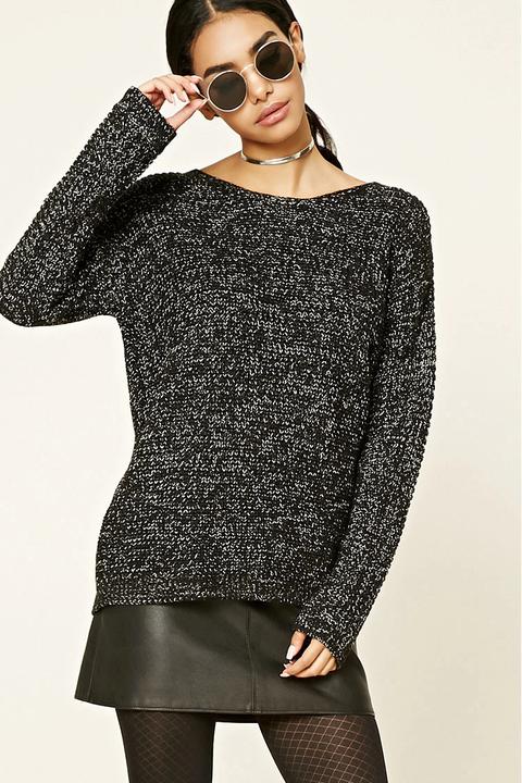 Chunky Crisscross-back Sweater