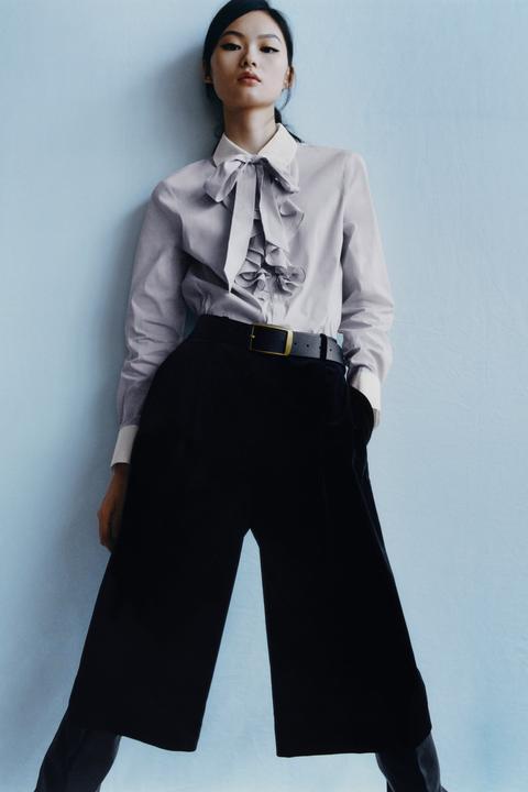 Pantalón Culotte Terciopelo