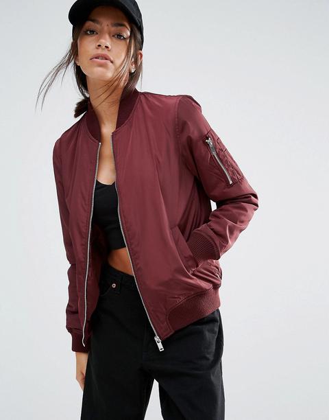 Cazadora Bomber Acolchada De New Look