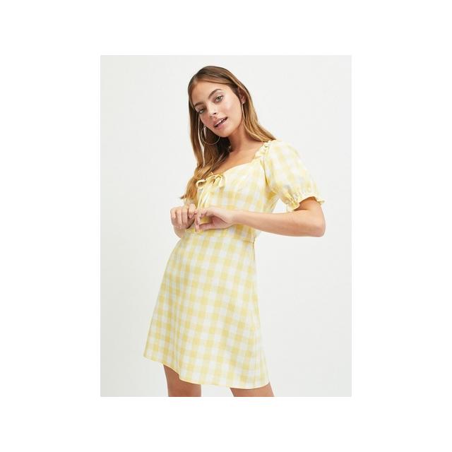 pale yellow womens dress