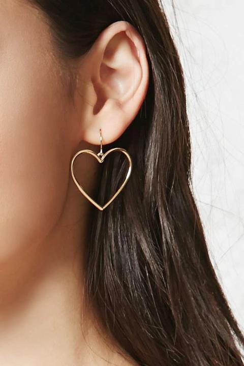 Cutout Heart Drop Earrings