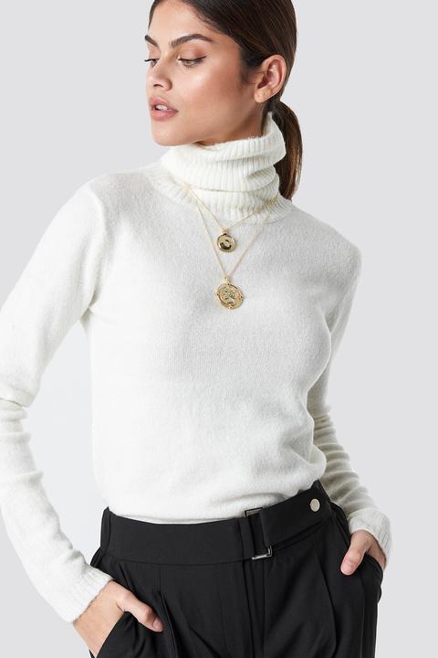 Knitted Turtleneck Weiß