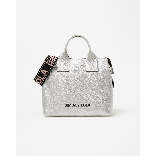 Bolso Tote L Piel Plateado from Bimba Y Lola on 21 Buttons