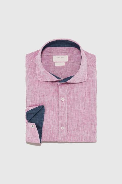 Camicia In Lino Slavata
