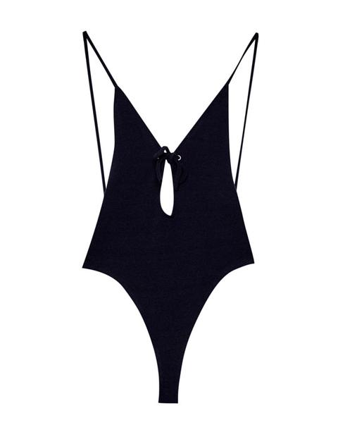 Body Fiocco Con Scollo Sulla Schiena